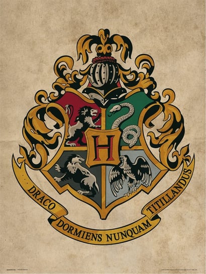 Drukuj Tarcję Hogwartu Harry Potter 30X40 Cm Grupo Erik