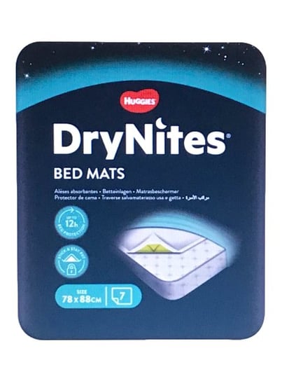 DryNites 7x mata ochronna na łóżko 88x78cm Inna marka