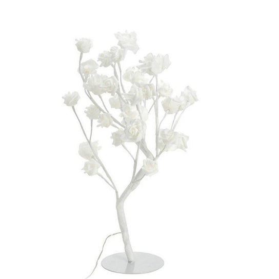 Drzewko ledowe z różami, białe, 42 cm 