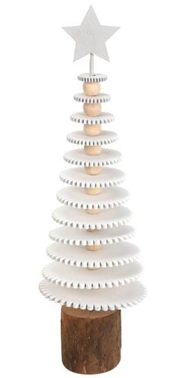 Drzewko świąteczne, białe, 25 cm 