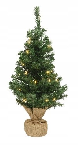 Drzewko Świąteczne Led Choinka W Jucie 75 Cm Kaemingk