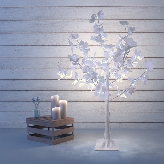 Drzewko Świąteczne Oświetleniem Led Klon Biały Inna marka