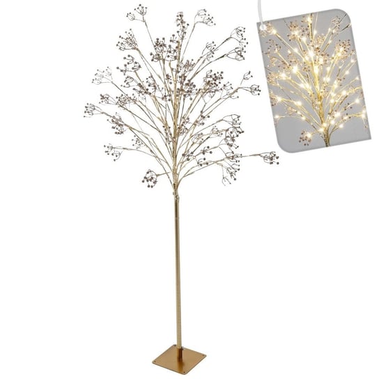 Drzewko świąteczne świecące zewnętrzne 102 LED 150 cm Vilde