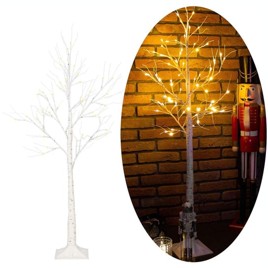 Drzewko świecące 180 cm brzoza LED dekoracja świąteczna Springos