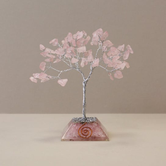 Drzewko Szczęścia Z Kamieni Z Podstawą Orgonitową Kwarc Różowy Inna marka