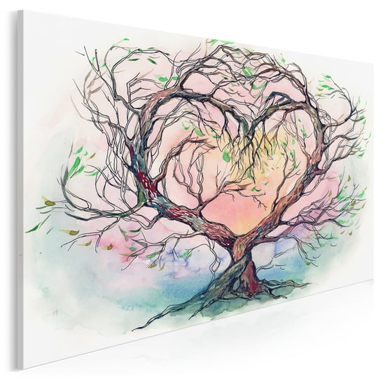 Drzewo miłości - nowoczesny obraz na płótnie - 120x80 cm VAKU-DSGN Nowoczesne obrazy