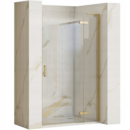 Drzwi Prysznicowe Rea Hugo Gold Szczotkowane 80Cm Rea