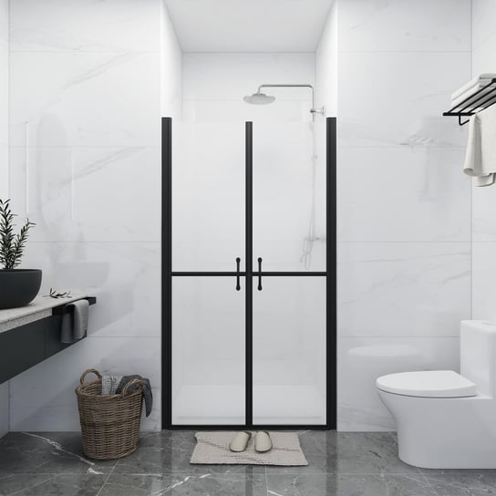 Drzwi prysznicowe, szkło mrożone, ESG, (68-71)x190 cm vidaXL
