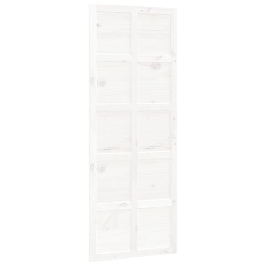 Drzwi przesuwne drewniane, białe, 80x1,8x214 cm Inna marka