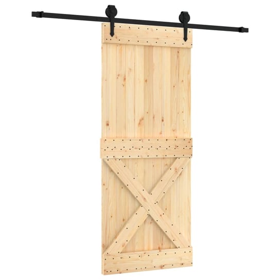 Drzwi przesuwne drewniane sosnowe 85x3,6x210 cm - Inna marka