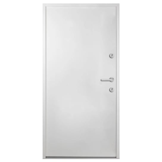 Drzwi wejściowe, białe, 110x207,5 cm, aluminium vidaXL
