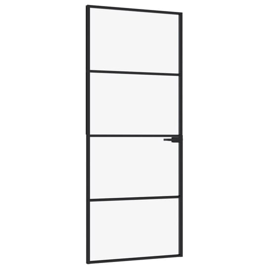 Drzwi wewnętrzne aluminiowe 83x201,5 cm, czarne Inna marka