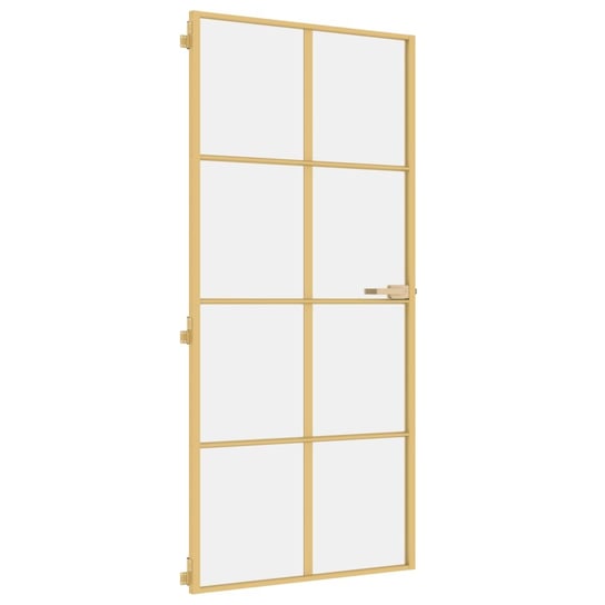 Drzwi wewnętrzne hartowane szkło złote 93x201,5cm Inna marka