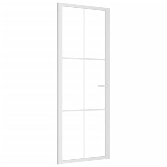 Drzwi wewnętrzne szklane 76x201,5 cm, białe i prze Inna marka