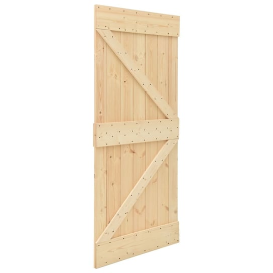 Drzwi z litego drewna sosnowego, 80x210 cm Shumee