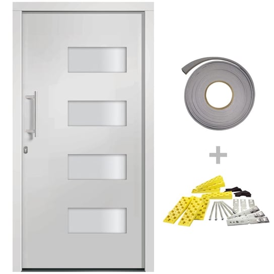 Drzwi zewn. aluminiowe PVC 100x210cm, białe Inna marka