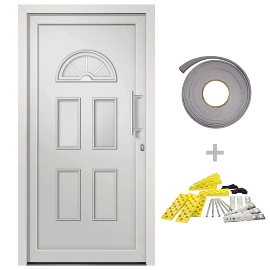 Drzwi zewnętrzne PVC 88x190 białe Inna marka