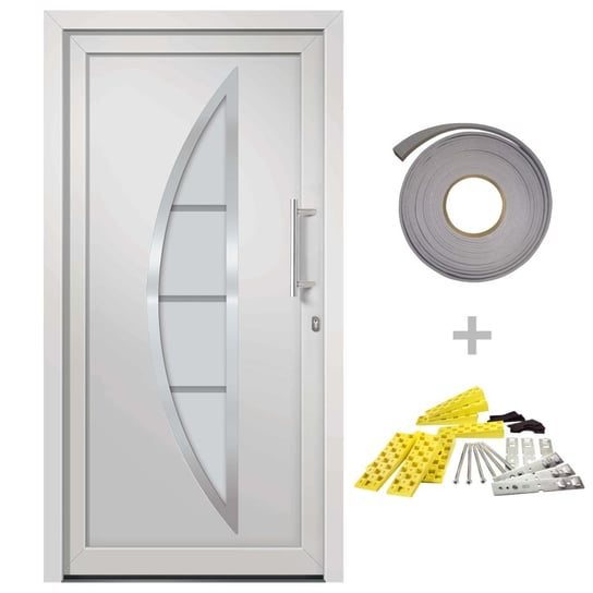 Drzwi zewnętrzne PVC 88x200cm, białe Inna marka