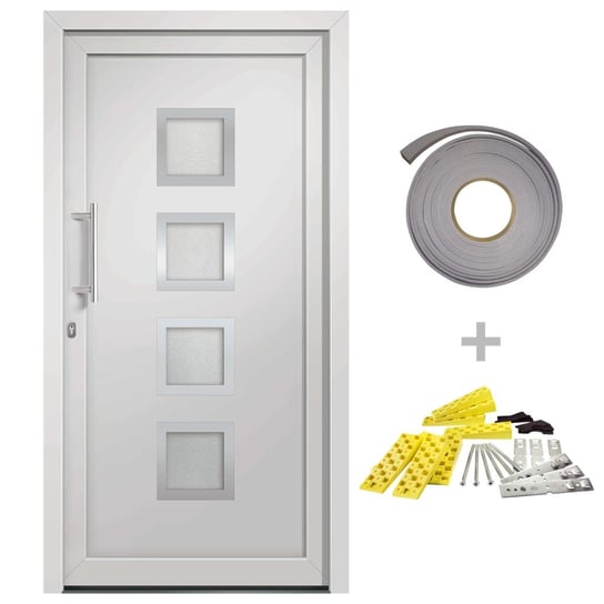 Drzwi zewnętrzne PVC 98x200 cm białe Inna marka