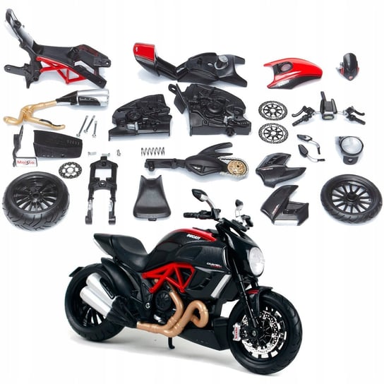 Ducati Diavel Carbon Model Do Składania Skala 1:12 Maisto