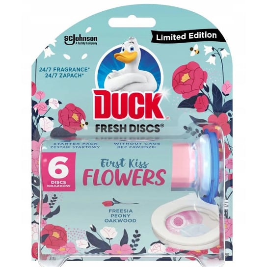 DUCK Fresh discs żelowe krążki do wc Kiss Flowers Duck