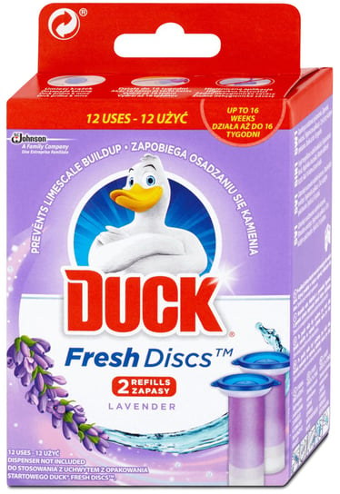Duck lavender 2 zapasy krążka żelowego do toalety JOHNSON