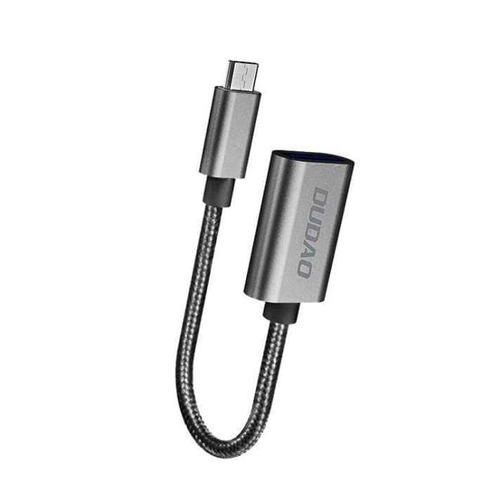 Dudao adapter przejściówka kabel OTG z USB 2.0 na micro USB szary (L15M) Dudao