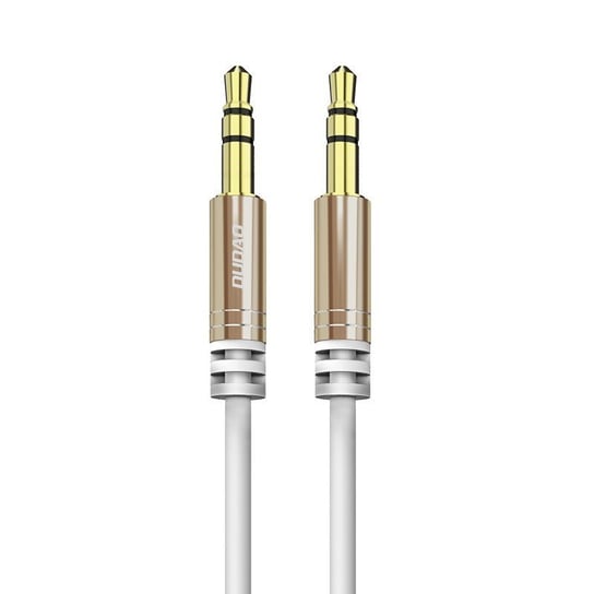 Dudao długi rozciągliwy kabel AUX mini jack 3.5mm sprężyna 150cm biały (L12 white) - Biały Dudao