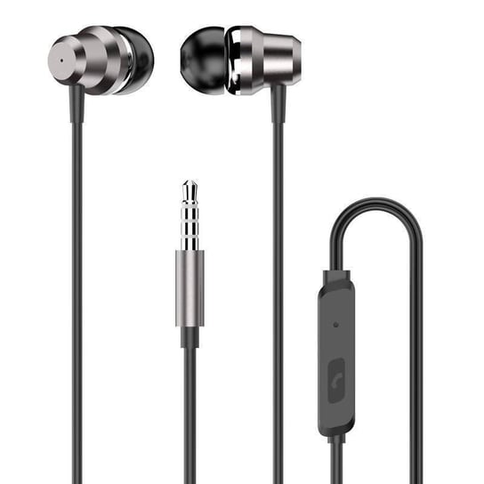Dudao dokanałowe słuchawki zestaw słuchawkowy z pilotem i mikrofonem 3,5 mm mini jack srebrny (X10 Pro silver) Dudao
