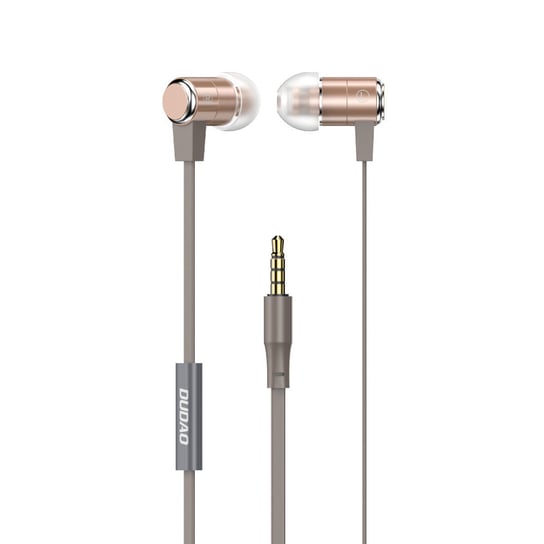 Dudao dokanałowe słuchawki zestaw słuchawkowy z pilotem i mikrofonem 3,5 mm mini jack złote (X13S) Inny producent