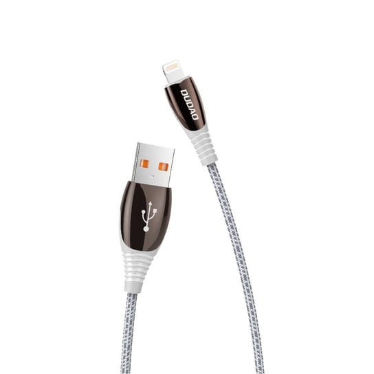 Dudao kabel przewód USB - Lightning 1,23m 3A szary (L7Pro grey) - Lightning (męski) || USB Typ A (męski) Dudao