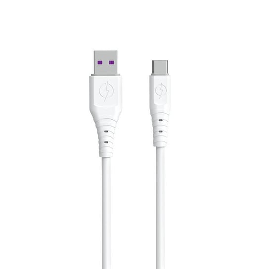 Dudao kabel przewód USB – USB Typ C 6A 1 m biały (TGL3T) Dudao
