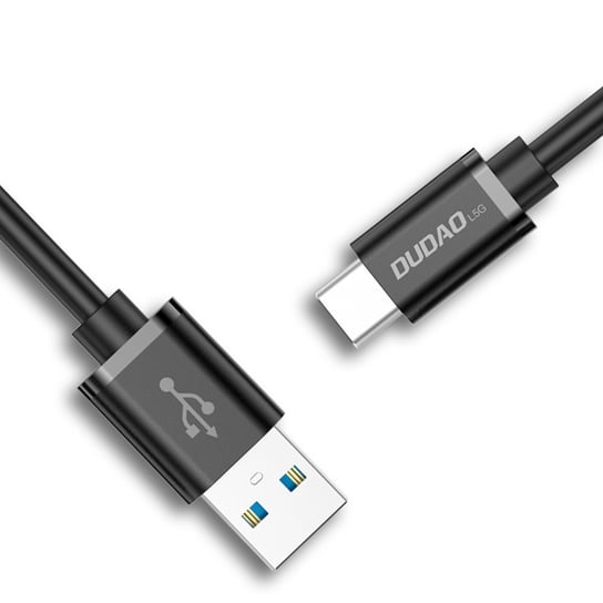 Dudao kabel przewód USB - USB Typ C Super Fast Charge 1 m czarny (L5G-Black) Dudao
