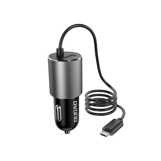 Dudao ładowarka samochodowa USB z wbudowanym kablem micro USB 3,4 A czarny (R5Pro M) Dudao