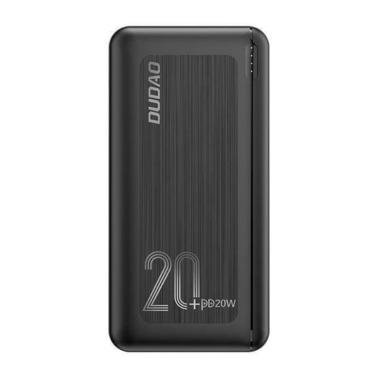 Dudao power bank 20000 mAh Power Delivery 20 W Quick Charge 3.0 2x USB / USB Typ C czarny (K12PQ+ black) Dudao