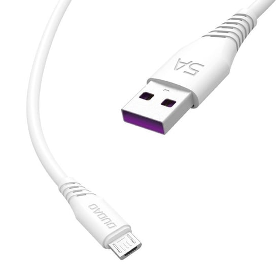 Dudao przewód kabel USB / micro USB 5A 1m biały (L2M 1m white) Dudao