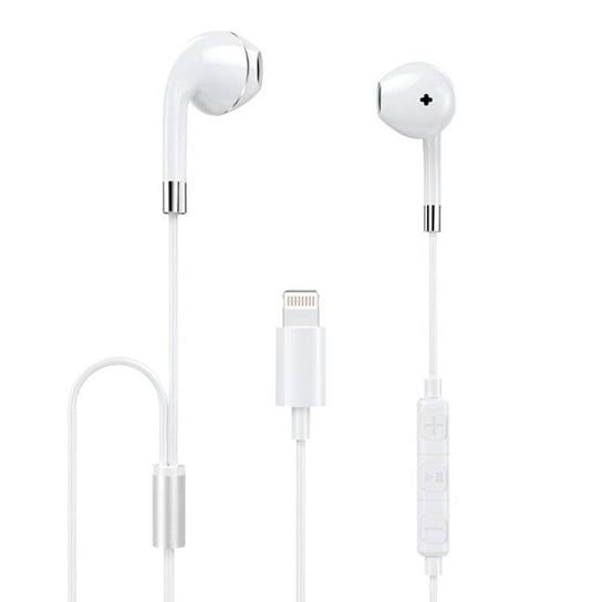 Dudao przewodowe douszne słuchawki Lightning MFI (certyfikat Made For iPhone) biały (U1PRO) Dudao