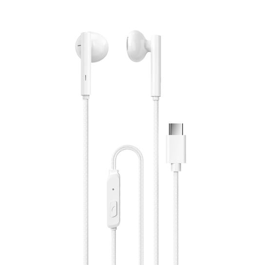 Dudao przewodowe słuchawki USB Typ C 1,2m biały (X3B-W) Dudao