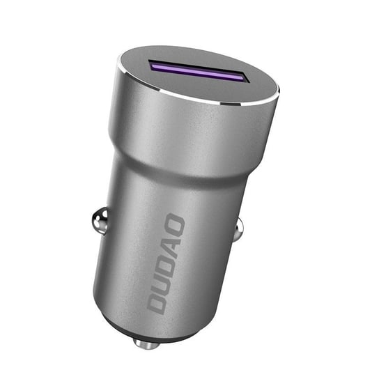 Dudao szybka ładowarka samochodowa USB do gniazda zapalniczki 5 A 22,5 W Quick Charge 3.0 VOOC szary (R4Pro Upgrade gray) Dudao