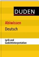 Duden Abiwissen Deutsch - Lyrik und Gedichtinterpretation Becker Frank, Schlitt Christine