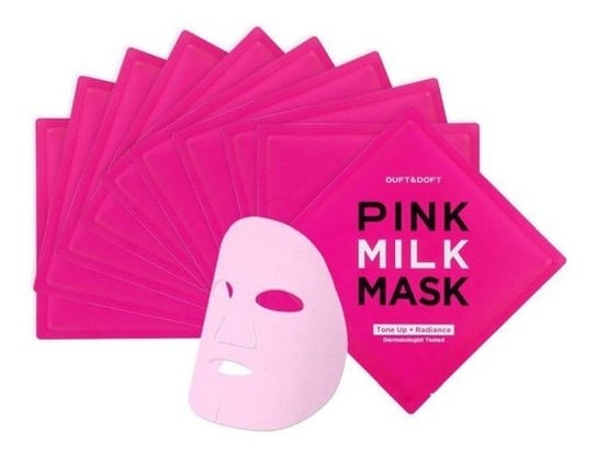 Duft & Doft, różowa maska mleczna w płachcie Pink Milk, 10 szt. Duft & Doft