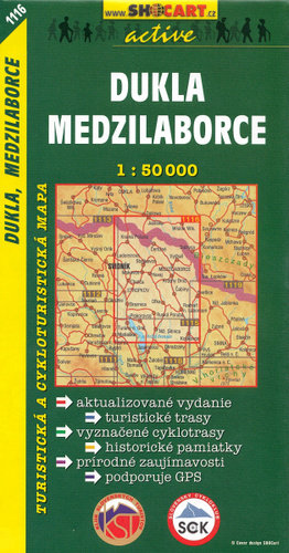 Dukla, Medzilaborce. Mapa 1:50 000 Shocart-Inter Map