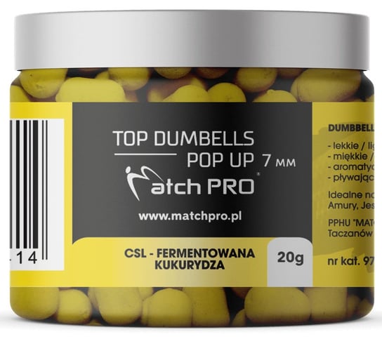 Dumbells POP UP MatchPro 7mm - CSL Fermentowana Kukurydza Match Pro