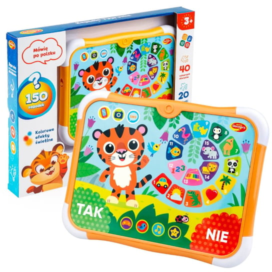Dumel Discovery Tablet Interaktywny Dla Dzieci Zagadki Tygryska Dźw I Św 3+ Dumel