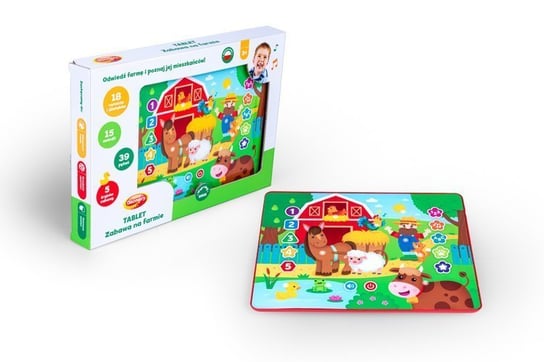 Dumel, zabawka edukacyjna Tablet Zabawa na Farmie Zwierzeta Dumel