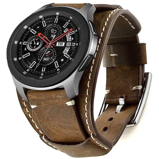 Dundee Band skórzany pasek do Samsung Galaxy Watch Gear S3/46mm (22mm) (Brown) D-pro