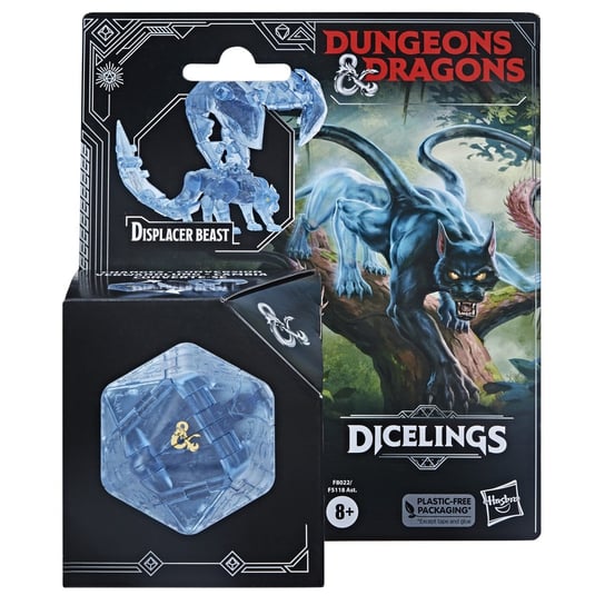 Dungeons & Dragons F80225X0 Monster Dicelings Displacer Beast Collectible D&D Action Figure, Azul Inna marka