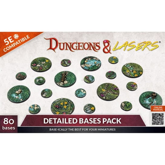 Dungeons & Lasers - DETAILED BASES PACK 80 pcs Dungeons & Lasers