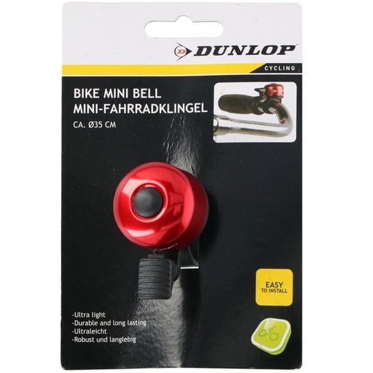 Dunlop, Dzwonek rowerowy gruszka, śr. 35mm, czerwony Dunlop