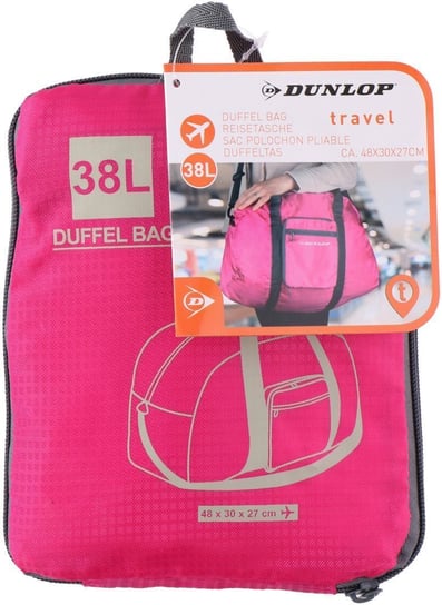 Dunlop torba podróżna składana na, zamek, Dunlop, 38L, różowa Dunlop